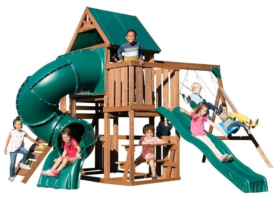 Amazon.com: Swing-N-Slide WS 8359 Tellico Terrace Wood Swing